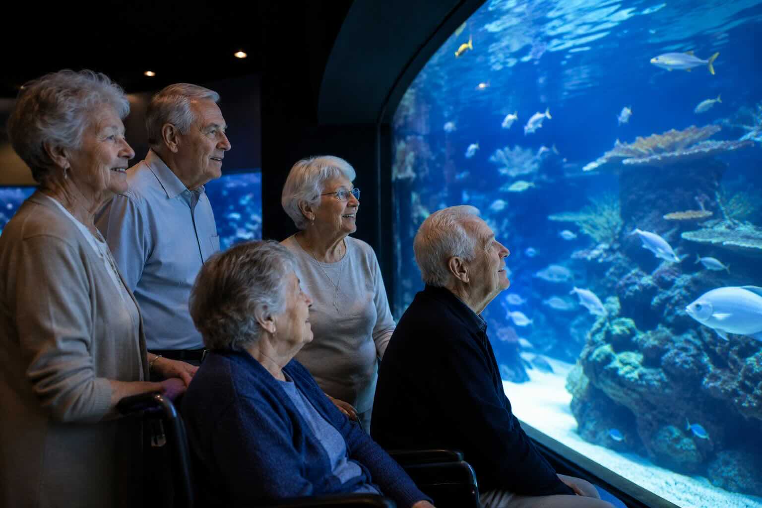 Visita el acuario.